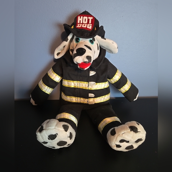 Code 3 FDNY PLUSH Toy  "Hot Dog" Fireman  It Talks  Needs Batteries - Picture 1 of 10